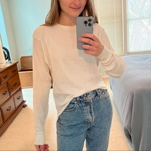 Vintage 90s waffle shirt